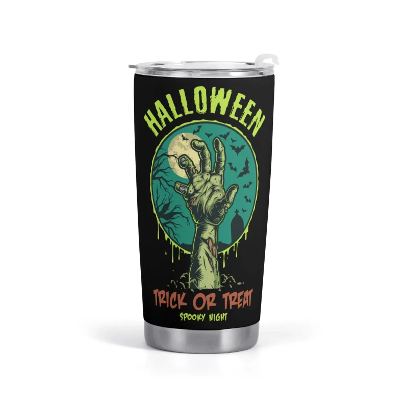 Zombie Hand Trick or Treat Stainless steel Car Cup