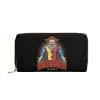 Insane Clown Halloween Night PU Leather Zipper Purse