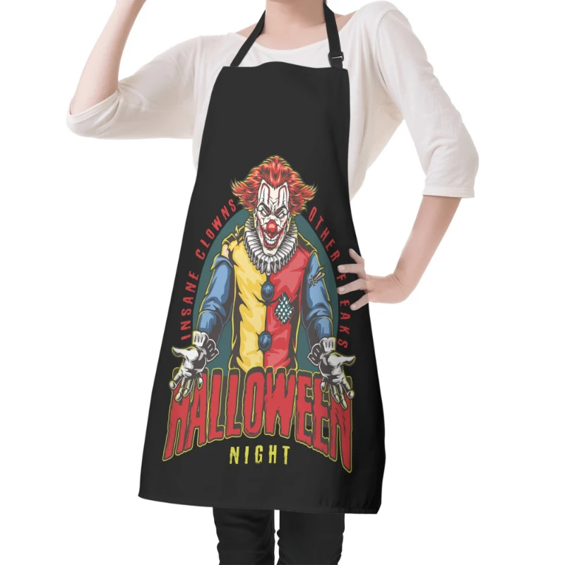 Insane Clown Halloween Night Apron