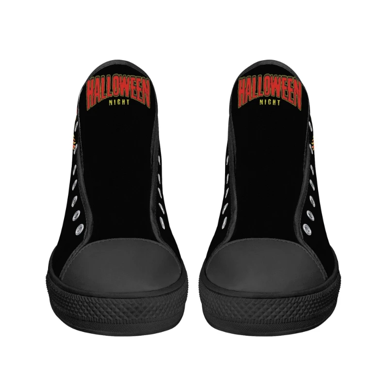 Insane Clown Halloween Night Men's High Top Canvas Shoes