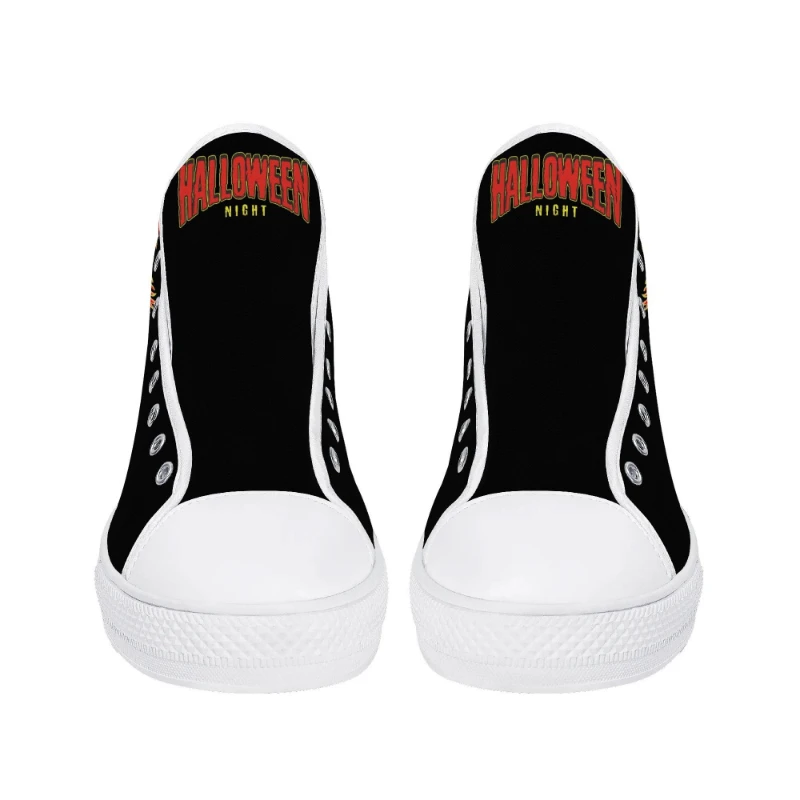 Insane Clown Halloween Night Men's High Top Canvas Shoes
