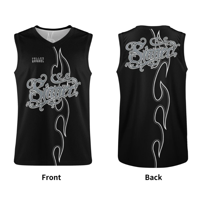 Sinner Men's Basketball Jersey Tribal