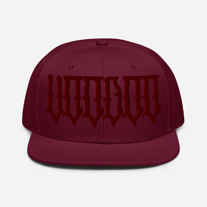 snapback-burgundy-maroon-front-658eae3d596f8 Voodoo Maroon Edition Snapback Hat