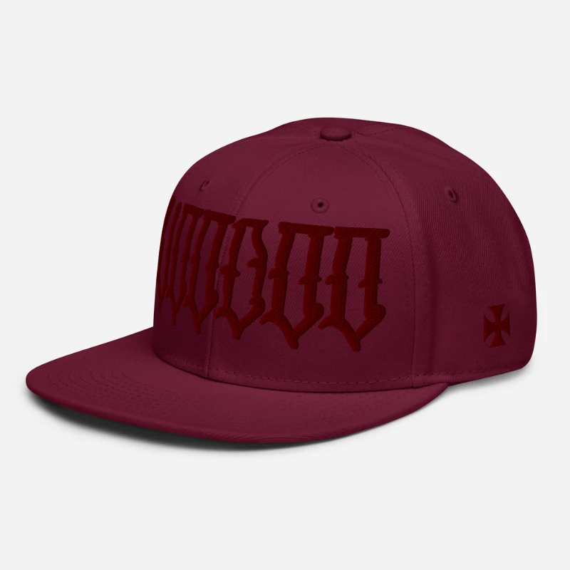 snapback-burgundy-maroon-left-front-658eae3d59ed3 Voodoo Maroon Edition Snapback Hat