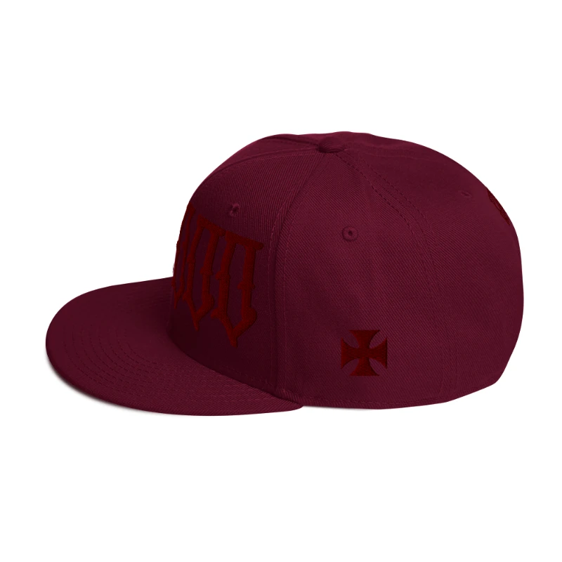 snapback-burgundy-maroon-left-side-658eae3d59d76 Voodoo Maroon Edition Snapback Hat