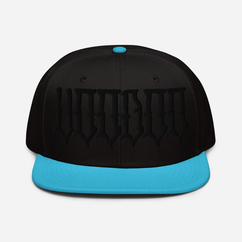 snapback-aqua-blue-black-black-front-658d808845584 Voodoo Black Edition Snapback Hats