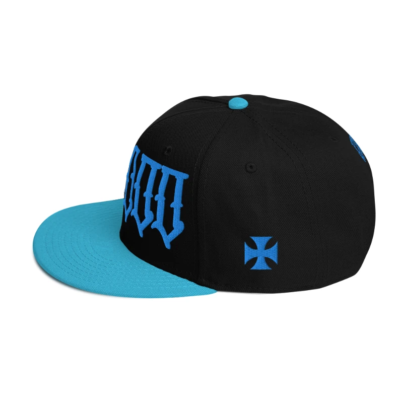 snapback-aqua-blue-black-black-left-side-658eb5a3c75d1 Voodoo Multicolour Snapback Hats