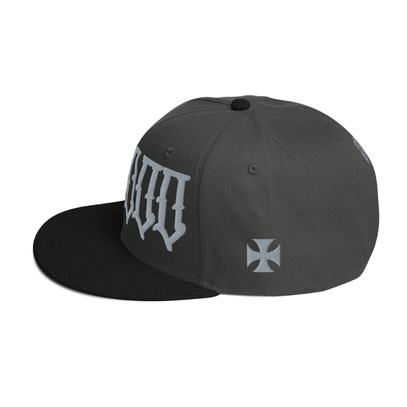 snapback-black-charcoal-gray-charcoal-gray-left-side-658d91618d02c Voodoo Grey Edition Snapback Hats