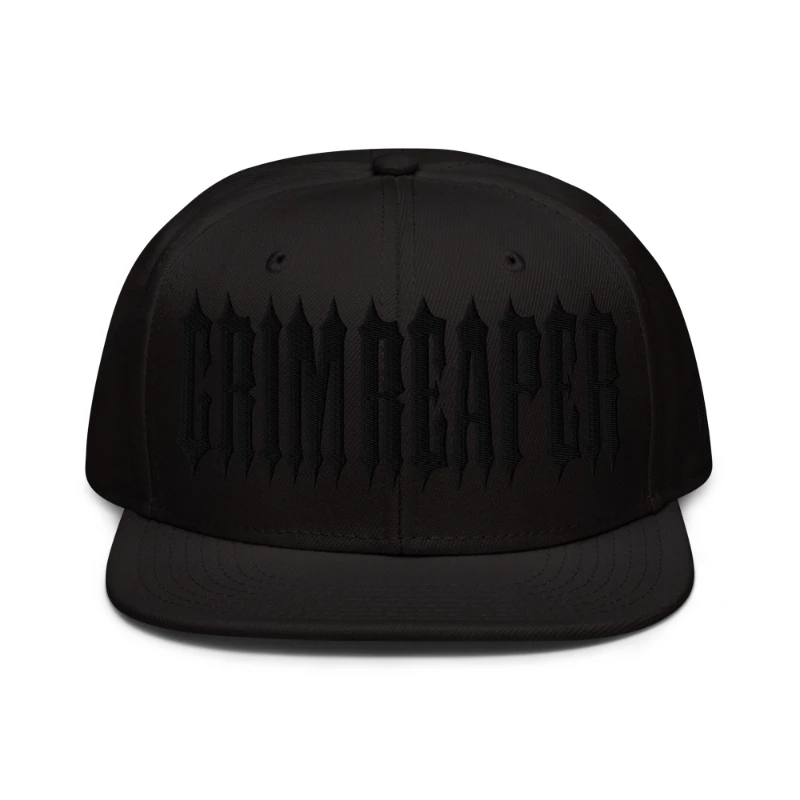 snapback-black-front-65a39c0f9e1bd Grim Reaper Black Edition Snapback Hat