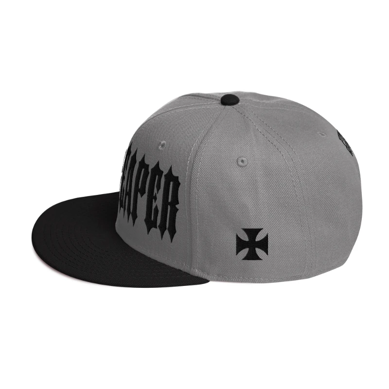 snapback-black-gray-gray-left-side-65a39f5e3c144 Grim Reaper Multicolour Snapback Hats