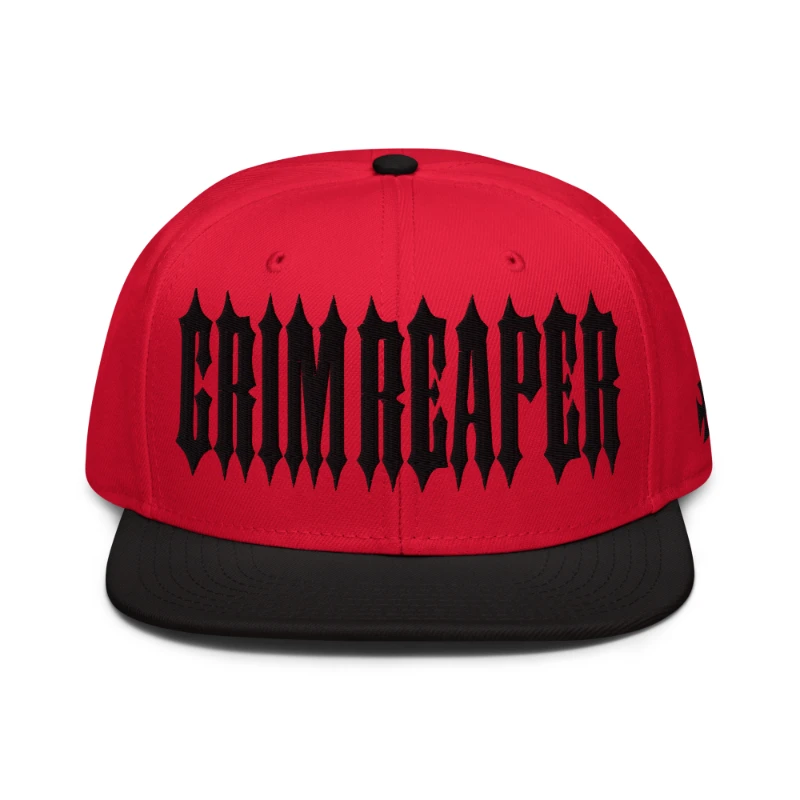 snapback-black-red-red-front-65a39f5e3a85a Grim Reaper Multicolour Snapback Hats