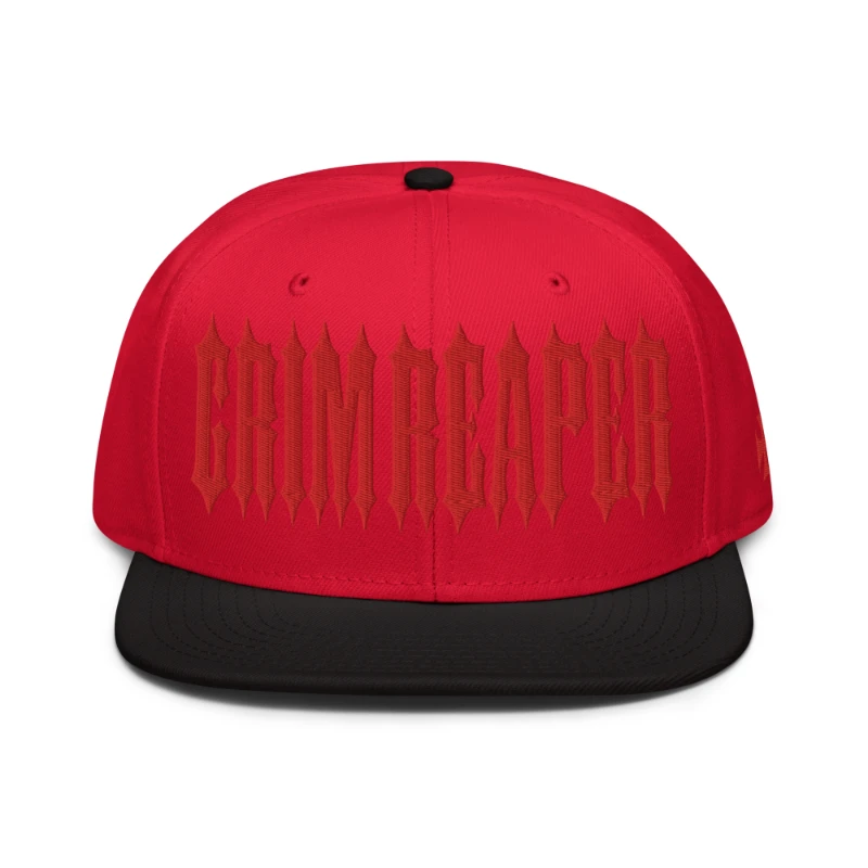 snapback-black-red-red-front-65a3a14a49b69 Grim Reaper Red Edition Snapback Hats