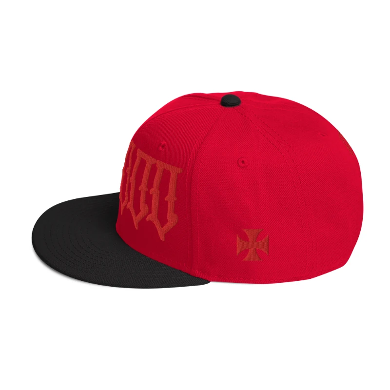 snapback-black-red-red-left-side-658d86061ea04 Voodoo Red Edition Snapback Hats