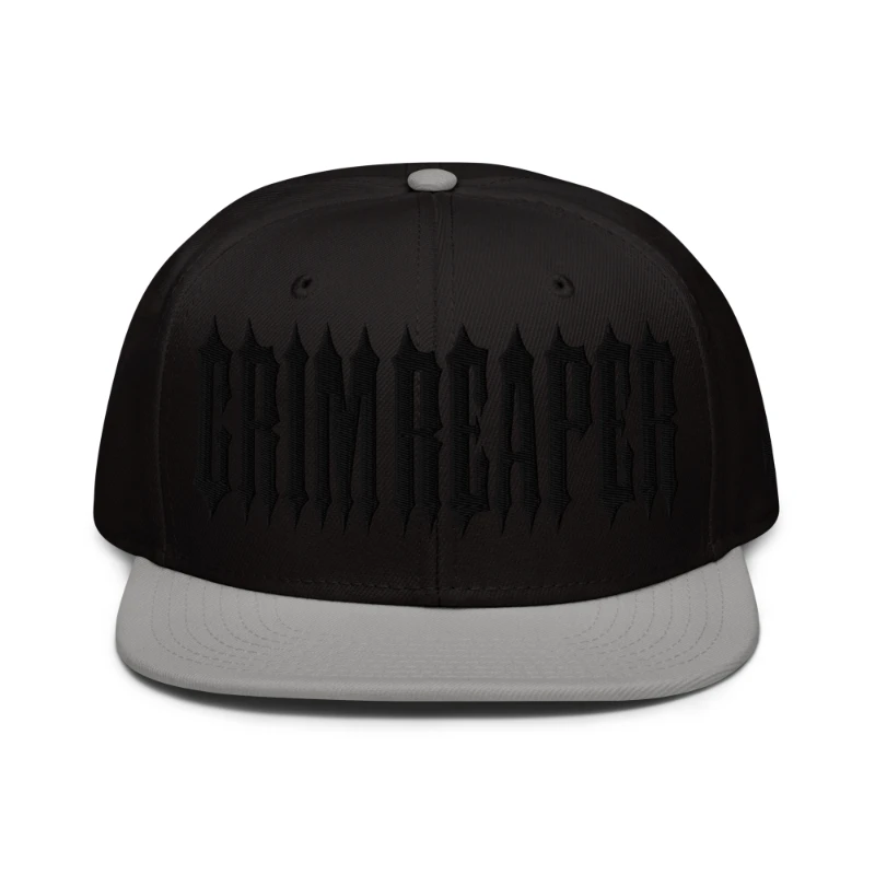snapback-gray-black-black-front-65a39c0fa1ae0 Grim Reaper Black Edition Snapback Hat