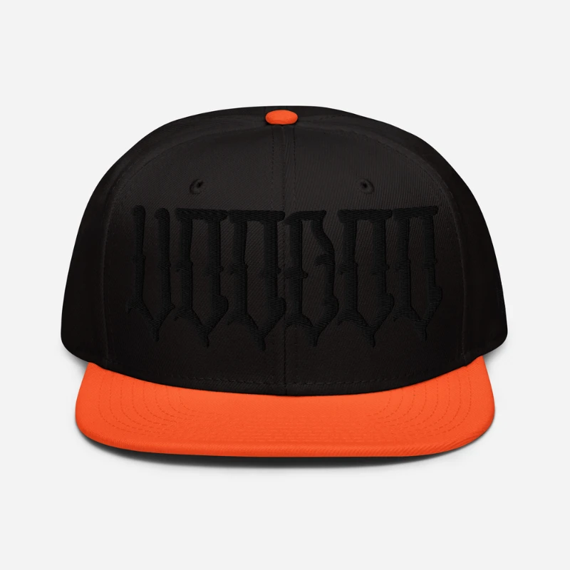 snapback-orange-black-black-front-658d808842482 Voodoo Black Edition Snapback Hats