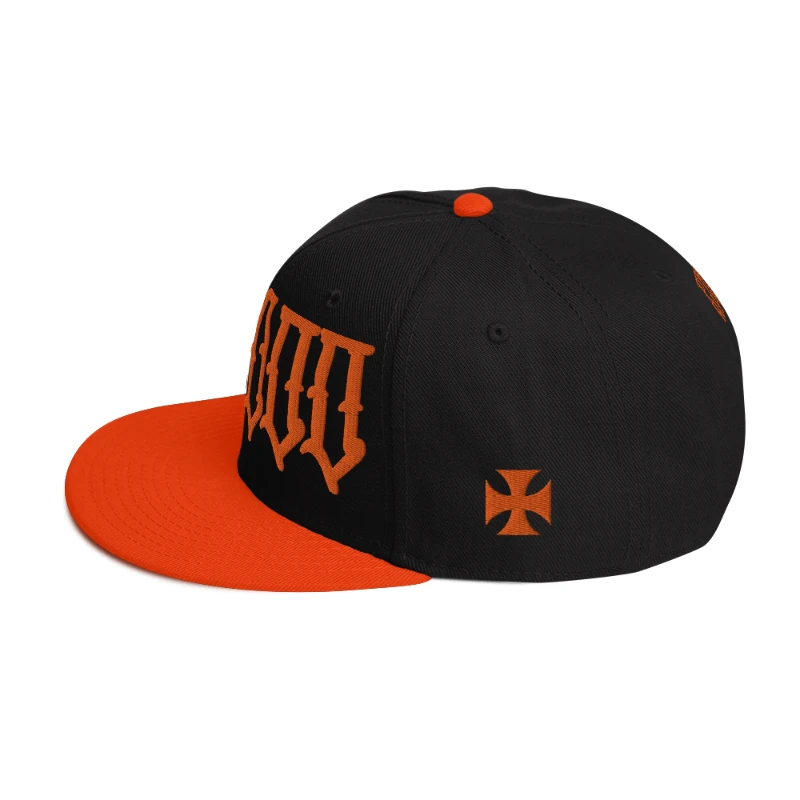 snapback-orange-black-black-left-side-658eb3e46022a Voodoo Multicolour Snapback Hats