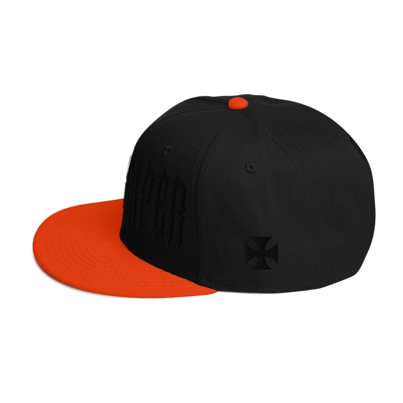 snapback-orange-black-black-left-side-65a39c0fa171b Grim Reaper Black Edition Snapback Hat