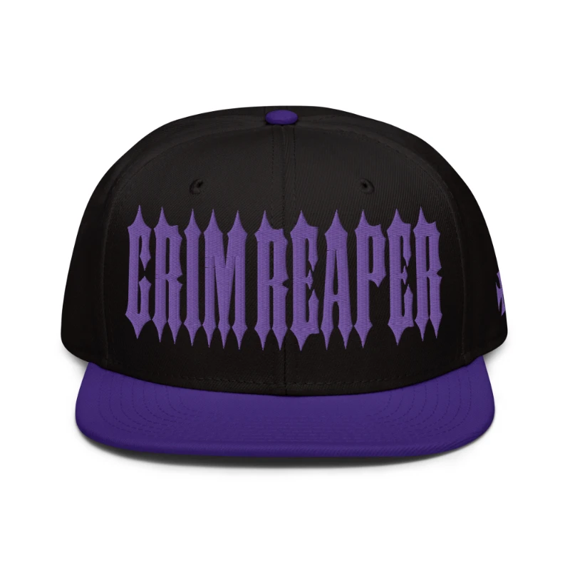 snapback-purple-black-black-front-65a3a383f3d0f Grim Reaper Multicolour Snapback Hats