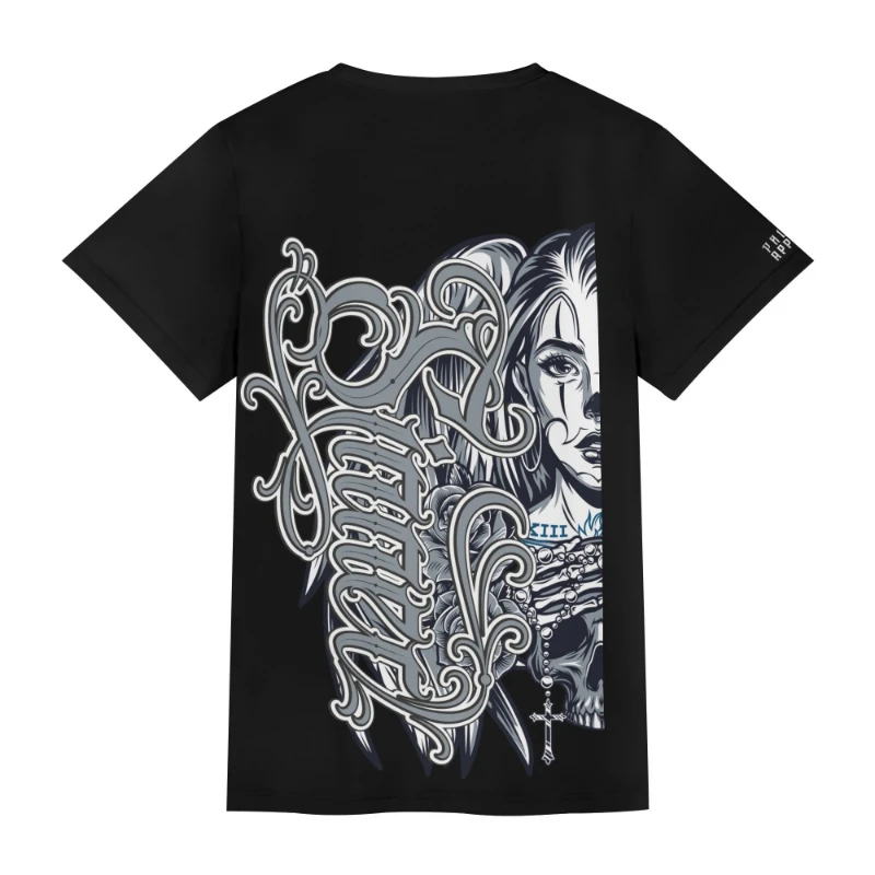 Sinner Angel Back Unisex Short Sleeve T-shirt
