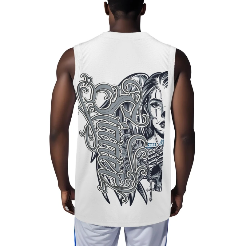Sinner Angel Back Men's Basketball Jersey
