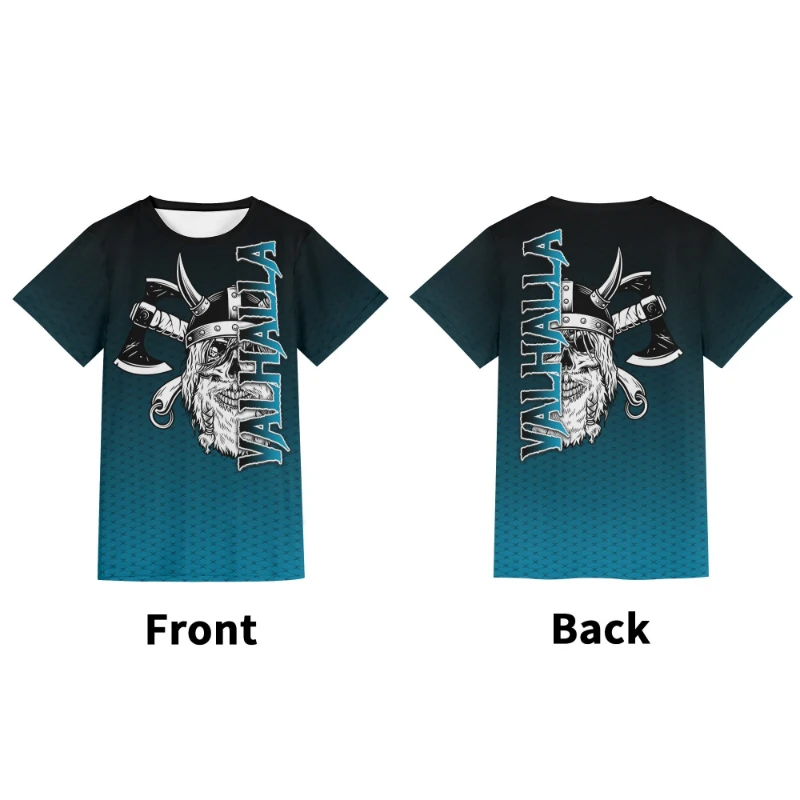 Valhalla Skull Axe V Unisex Short Sleeve T shirt