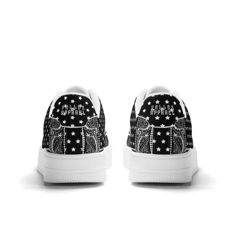 Stars N Skulls Upgraded Low Top Leather Sneakers
