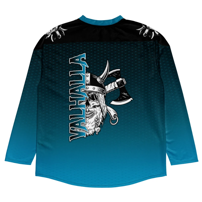 Valhalla Skull Axes Unisex Recycled Hockey Jersey