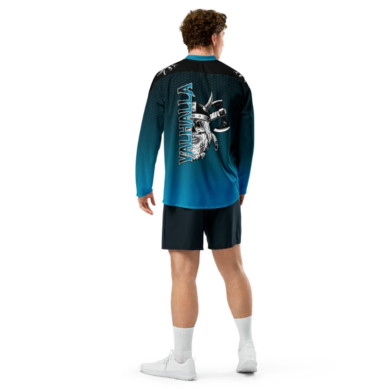 Valhalla Skull Axes Unisex Recycled Hockey Jersey