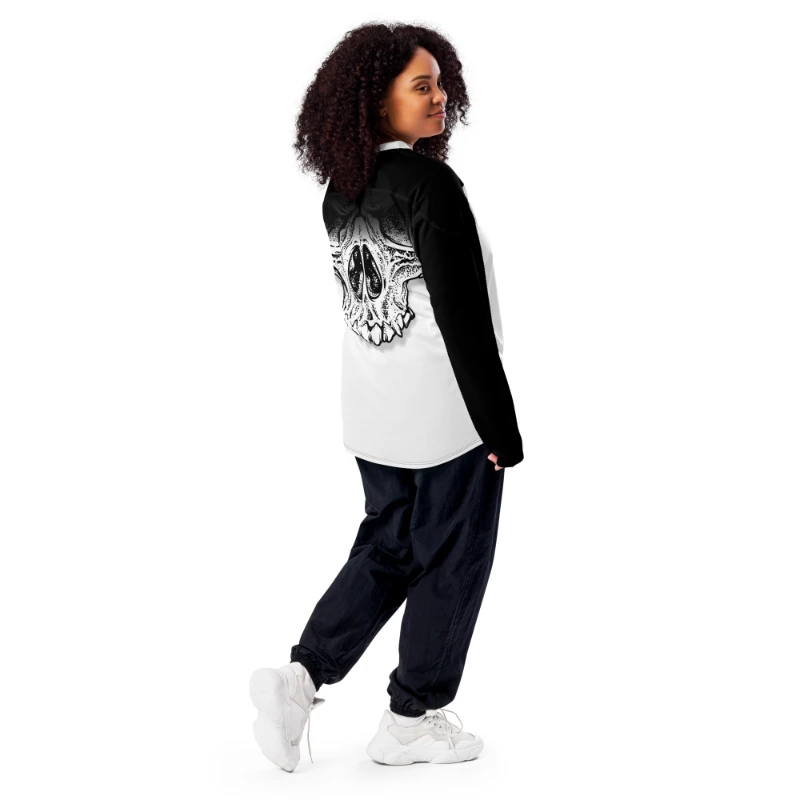 Big Skull Back Unisex Recycled Hockey Jersey