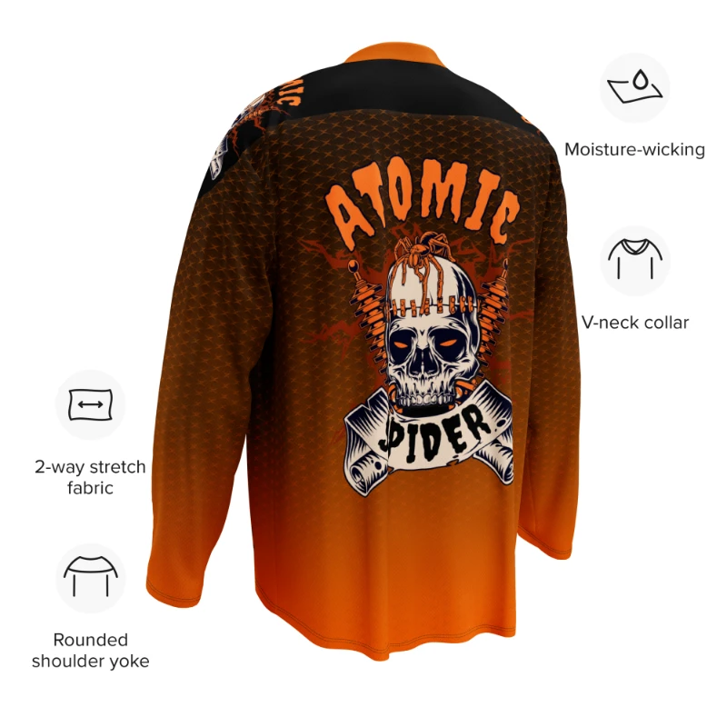 Atomic Spider Unisex Recycled Hockey Jersey