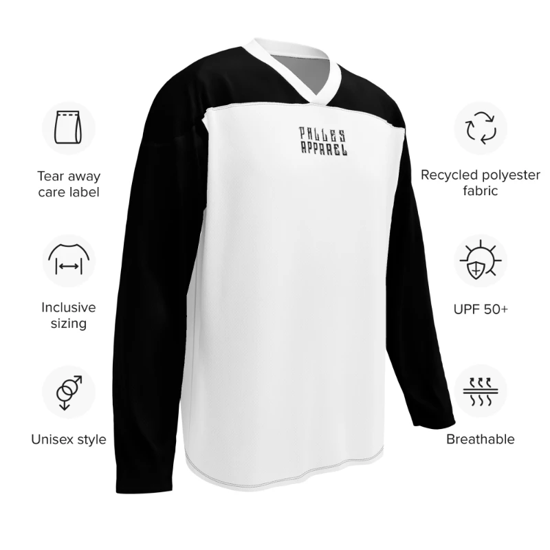 Big Skull Back Unisex Recycled Hockey Jersey