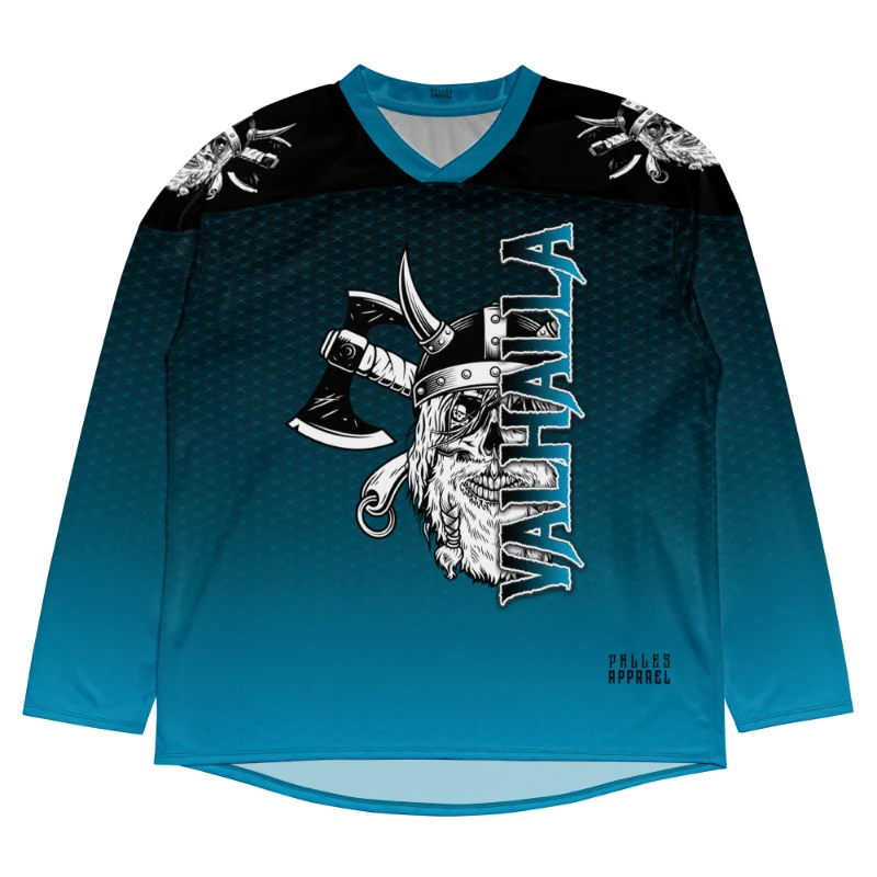 Valhalla Skull Axes Unisex Recycled Hockey Jersey