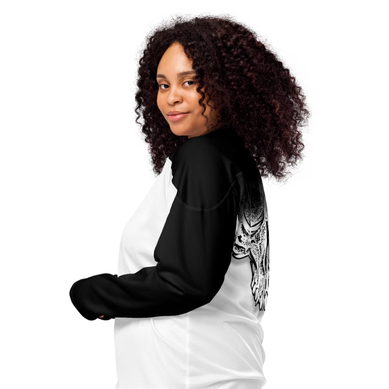 Big Skull Back Unisex Recycled Hockey Jersey