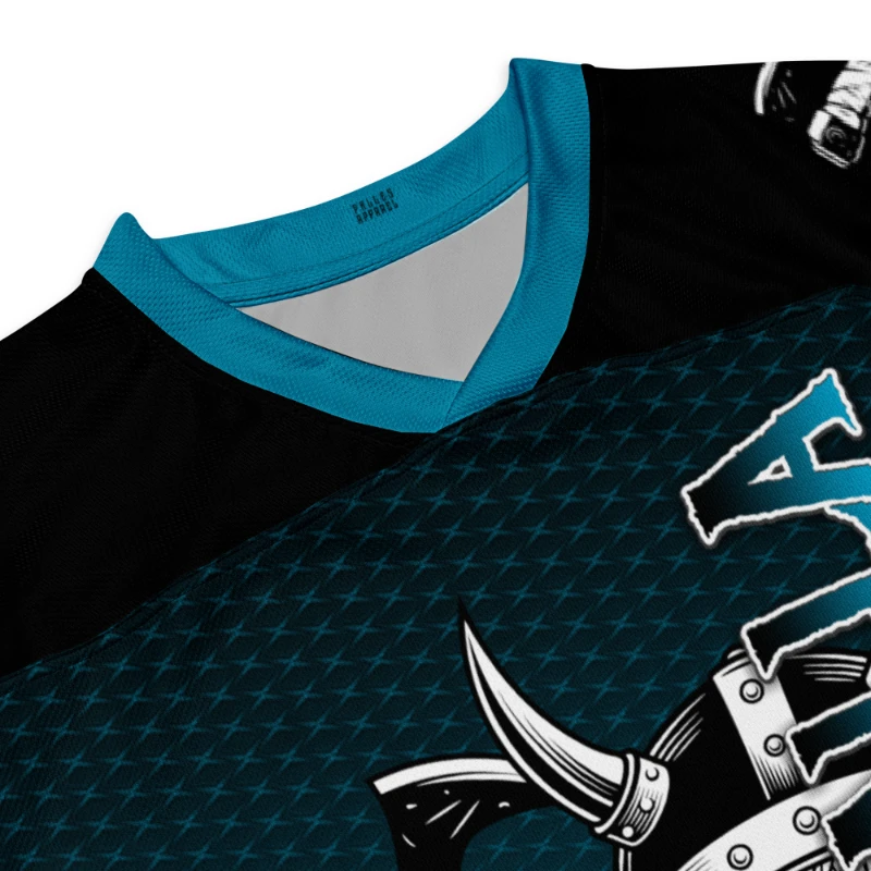 Valhalla Skull Axes Unisex Recycled Hockey Jersey