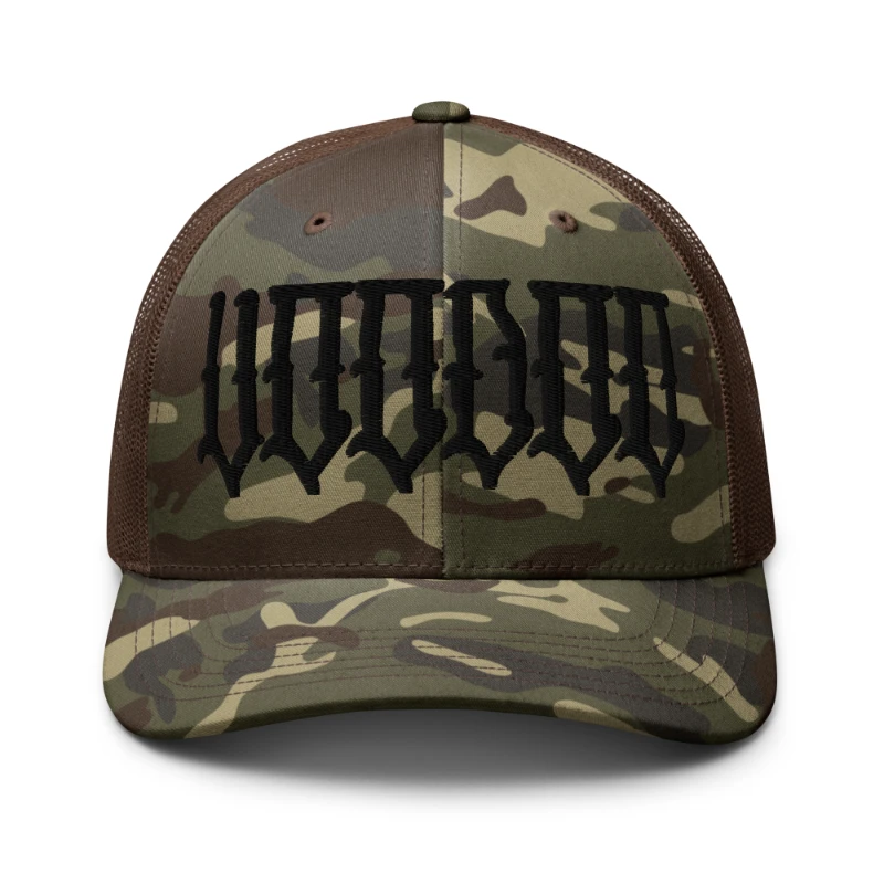 camouflage-trucker-hat-camo-brown-front-6675b70bbc36a Black VooDoo Camouflage Trucker Hat