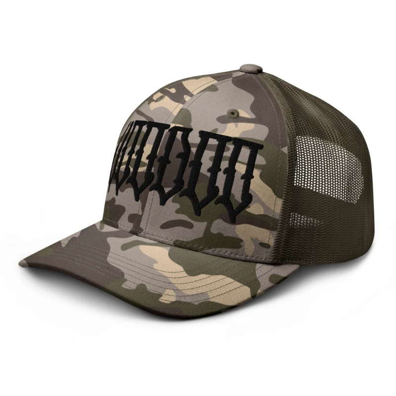 camouflage-trucker-hat-camo-olive-left-front-6675b70bbd0cb Black VooDoo Camouflage Trucker Hat