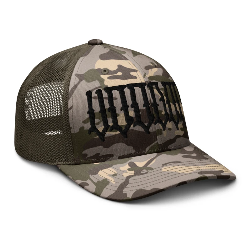 camouflage-trucker-hat-camo-olive-right-front-6675b70bbd266 Black VooDoo Camouflage Trucker Hat