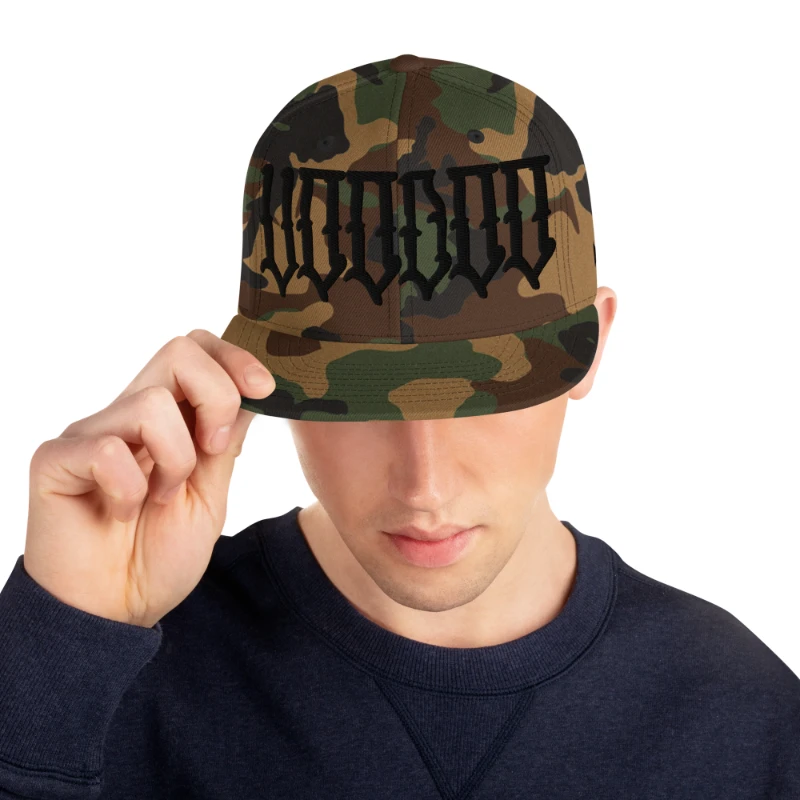 classic-snapback-green-camo-front-6678084434f1c Black Voodoo Green Camouflage Snapback Hat