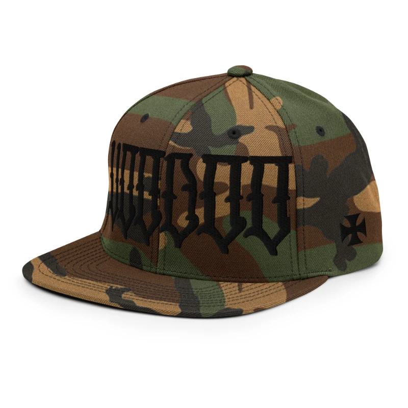 classic-snapback-green-camo-left-front-6678084438ce4 Black Voodoo Green Camouflage Snapback Hat