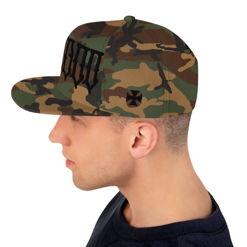 classic-snapback-green-camo-left-side-6678084438a8d Black Voodoo Green Camouflage Snapback Hat