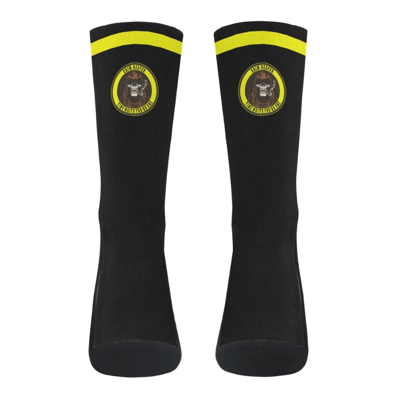 Gold Grim Reaper Crew Socks Deluxe