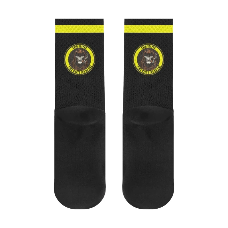 Gold Grim Reaper Crew Socks Deluxe