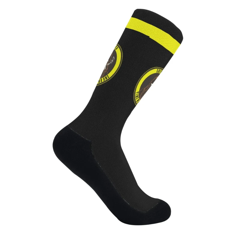 Gold Grim Reaper Crew Socks Deluxe