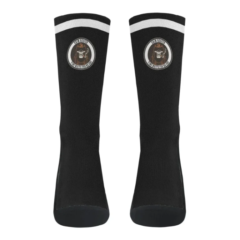 White Grim Reaper Crew Socks Deluxe