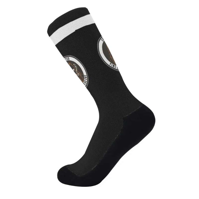 White Grim Reaper Crew Socks Deluxe