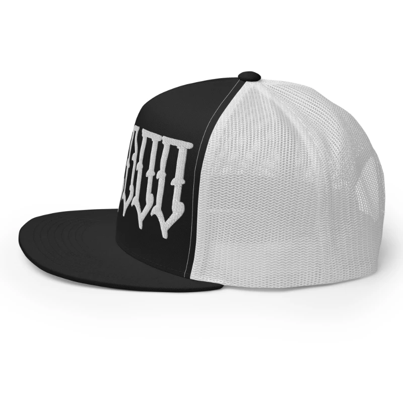 5-panel-trucker-cap-black-white-left-668aae7a255fd Voodoo Multicolour Trucker Caps