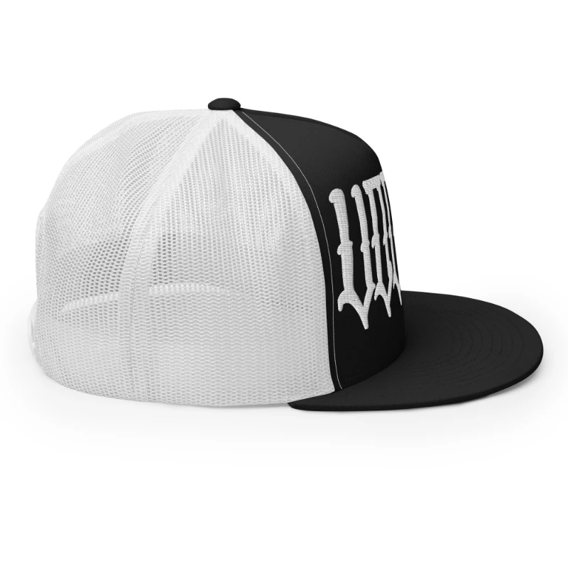 5-panel-trucker-cap-black-white-right-668aae7a257f3 Voodoo Multicolour Trucker Caps