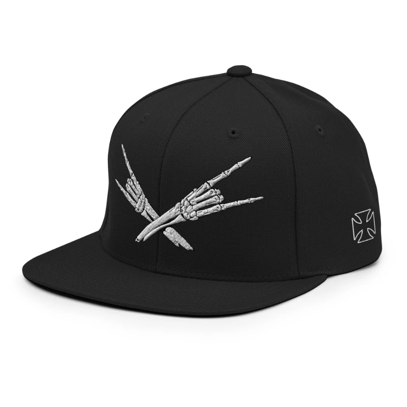classic-snapback-black-left-front-668ea9bf1e3c8 Metal X Skeleton Hands Multicolour Classic Snapback Hats