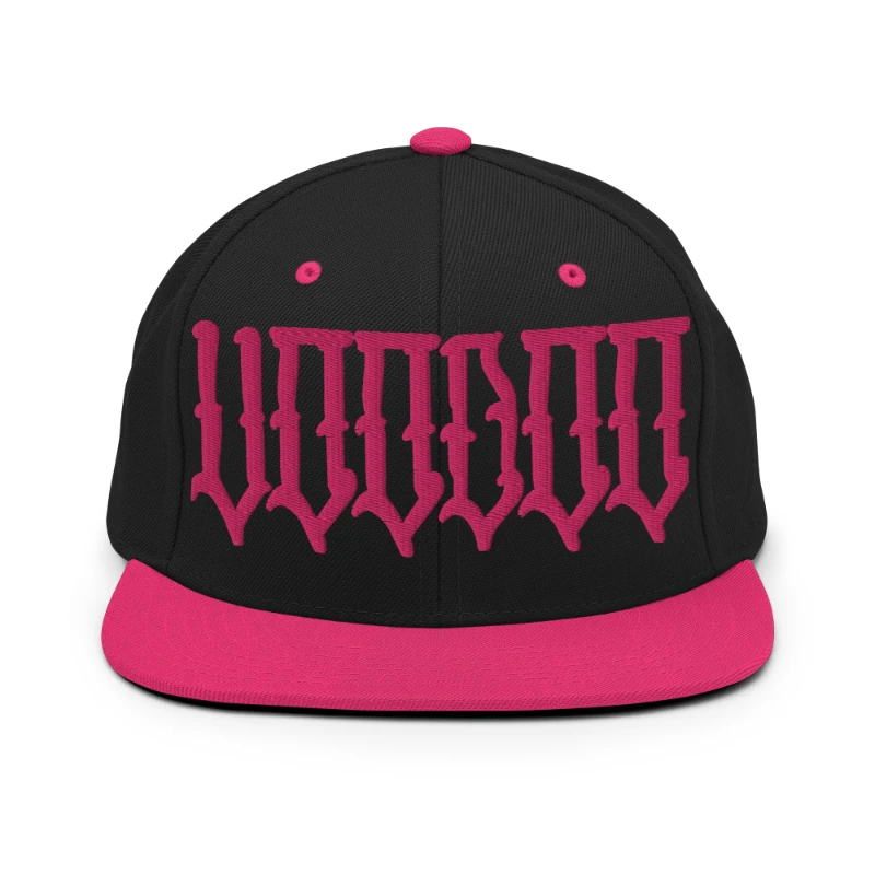 classic-snapback-black-neon-pink-front-66936415ce737 Voodoo Multicolour Classic Snapback Hats