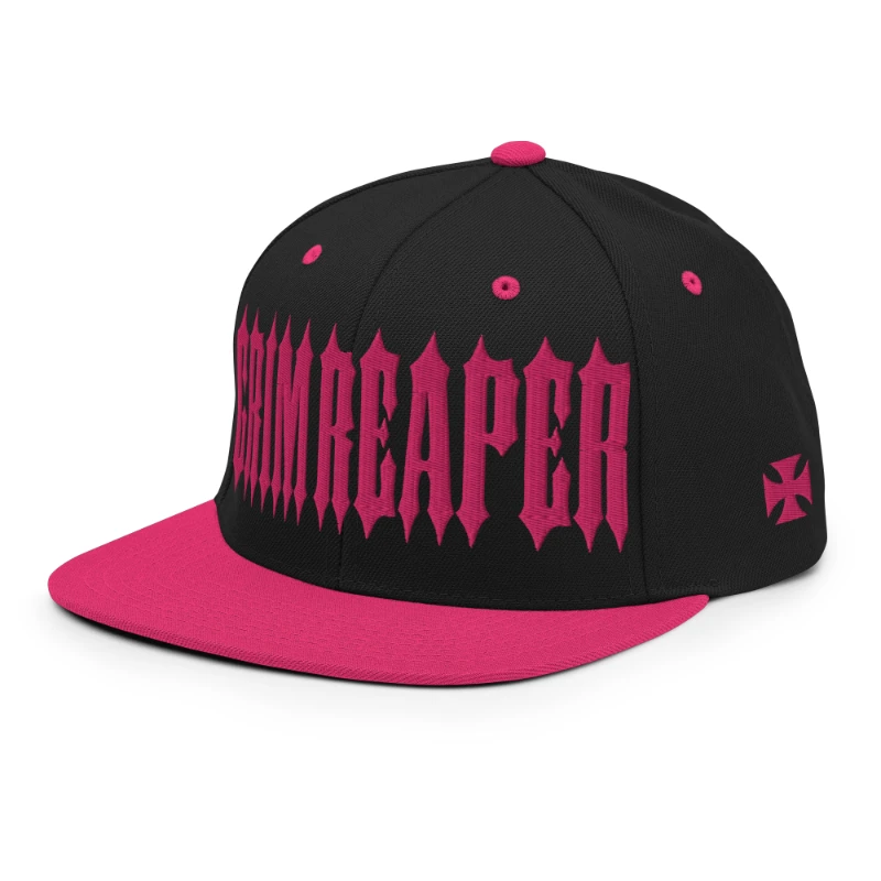 classic-snapback-black-neon-pink-left-front-66a130e83e08e Grim Reaper Multicolour Classic Snapback Hats